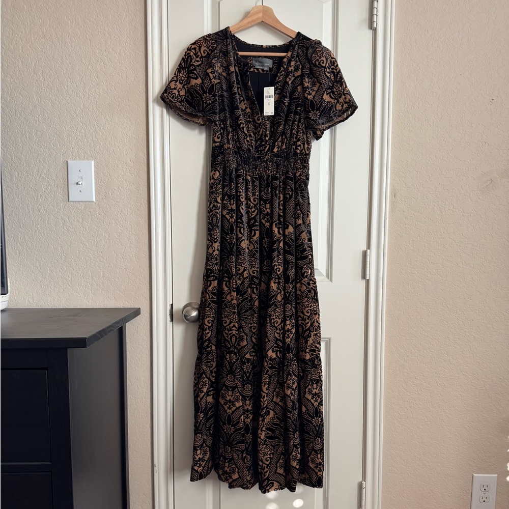 NWT Anthropologie Velvet Somerset Dress Size XS